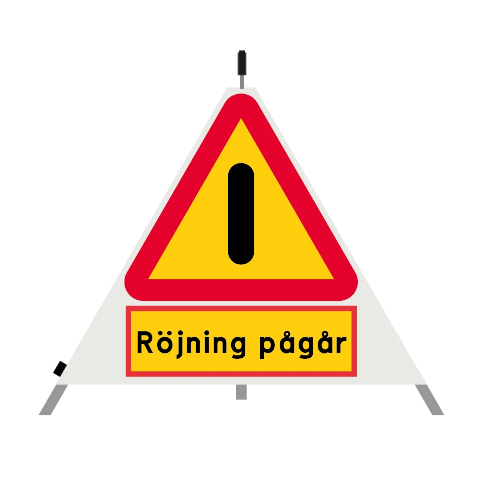 Varningstält - Röjning pågår - A40 Annan fara 600mm