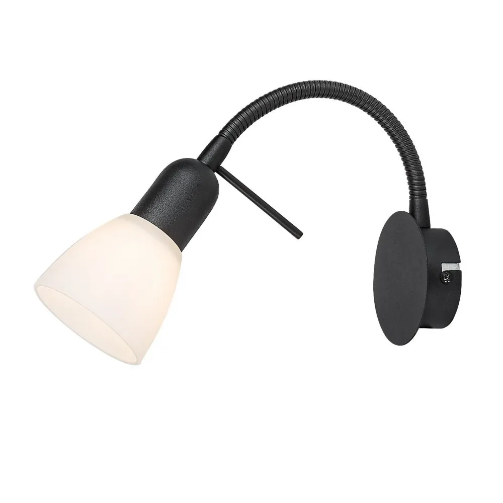 Rabalux vägglampa, spot, E14 glödtråd, IP20, midnight, Soma