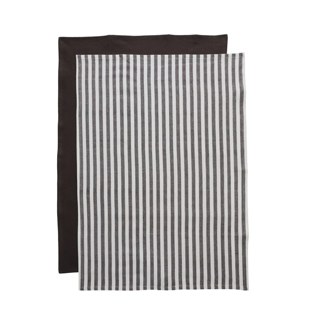 Estrille twin-pack kjøkkenhånkle 70 cm brun