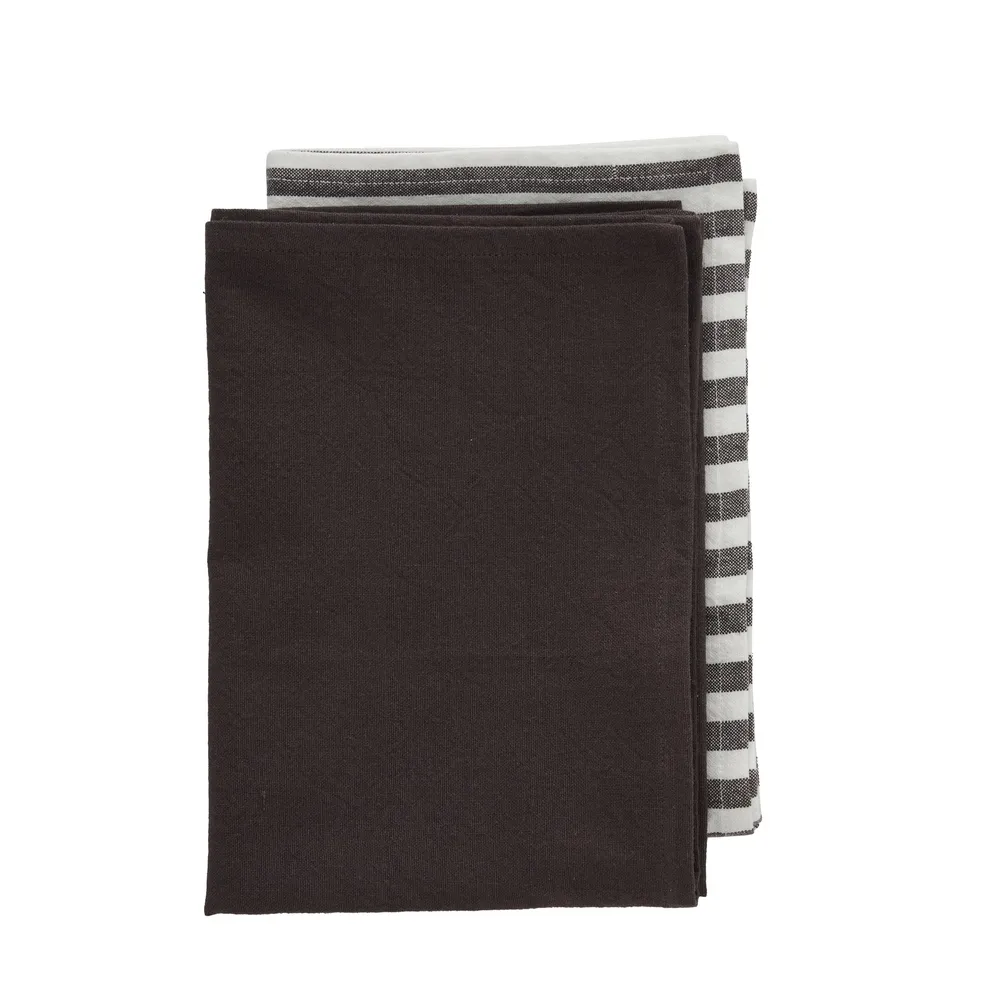 Estrille twin-pack kjøkkenhånkle 70 cm brun