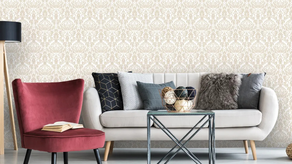 Reveal Tapet Marockomedaljong - Base white