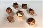 Chessex Specialty Dice Sets - Solid Metal Copper Colour Poly 7 die ordna