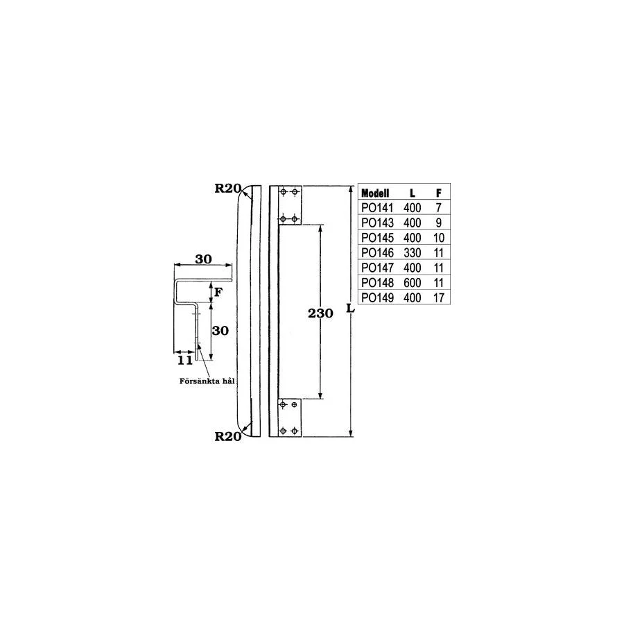 Falsskydd 400x11 PO147