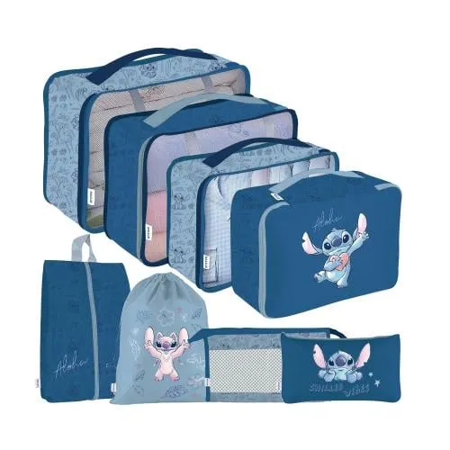 STITCH - Resväskeorganisatörer - 8 st.
