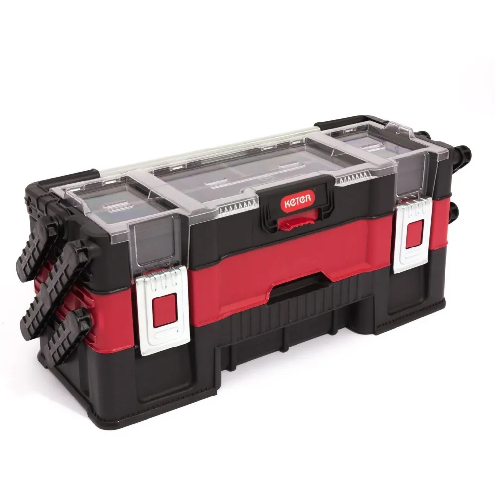 Keter Canti Trio Organizer 3-Layer Cantilever Toolbox - 24 Inch