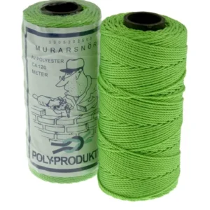 MURARSNÖRE POLY TVINNAD SYNTHETIC-FABRIC NEONGRÖN 1,5MMX120M