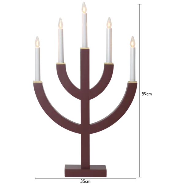 Adventsljusstake ANNO 59 cm Röd