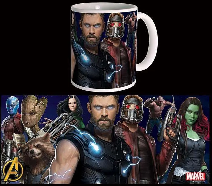 Aiw Guardians och Thor Mugg Brushed Nickel