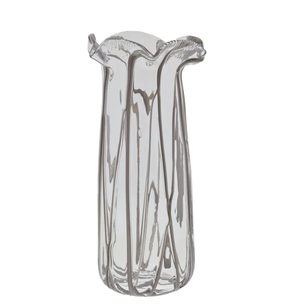 Alberta vas H40 cm. sheer Brushed Nickel