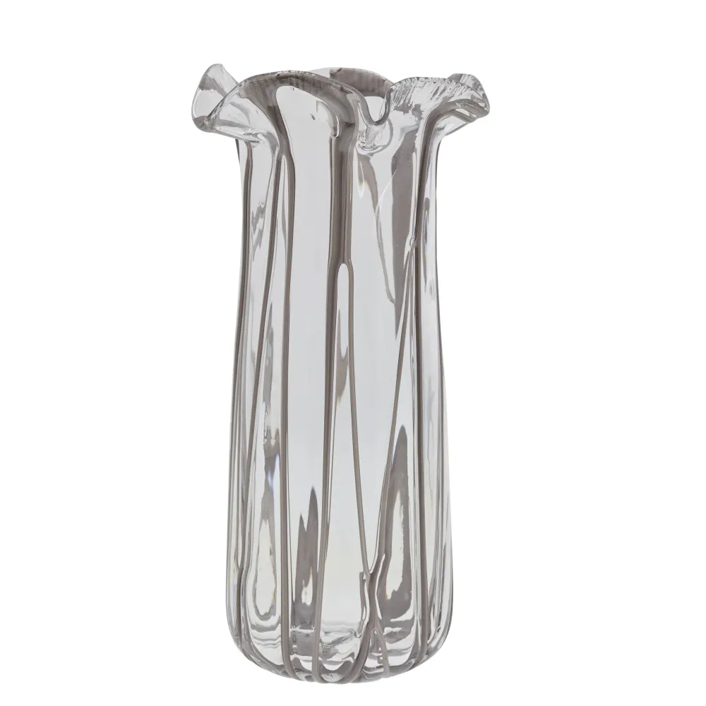Alberta vas H40 cm. sheer Brushed Nickel