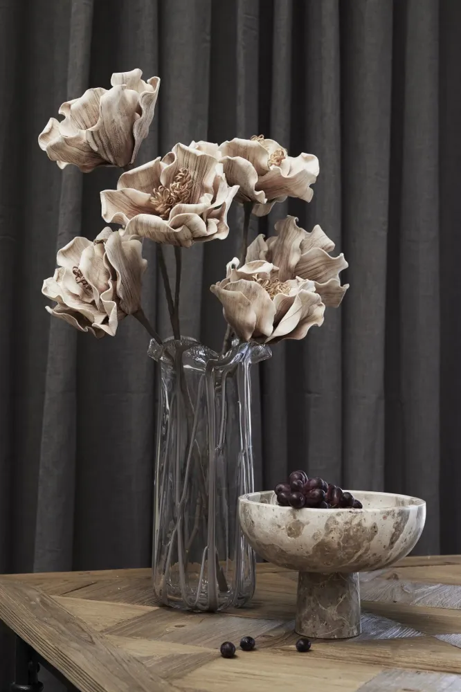 Alberta vas H40 cm. sheer Brushed Nickel