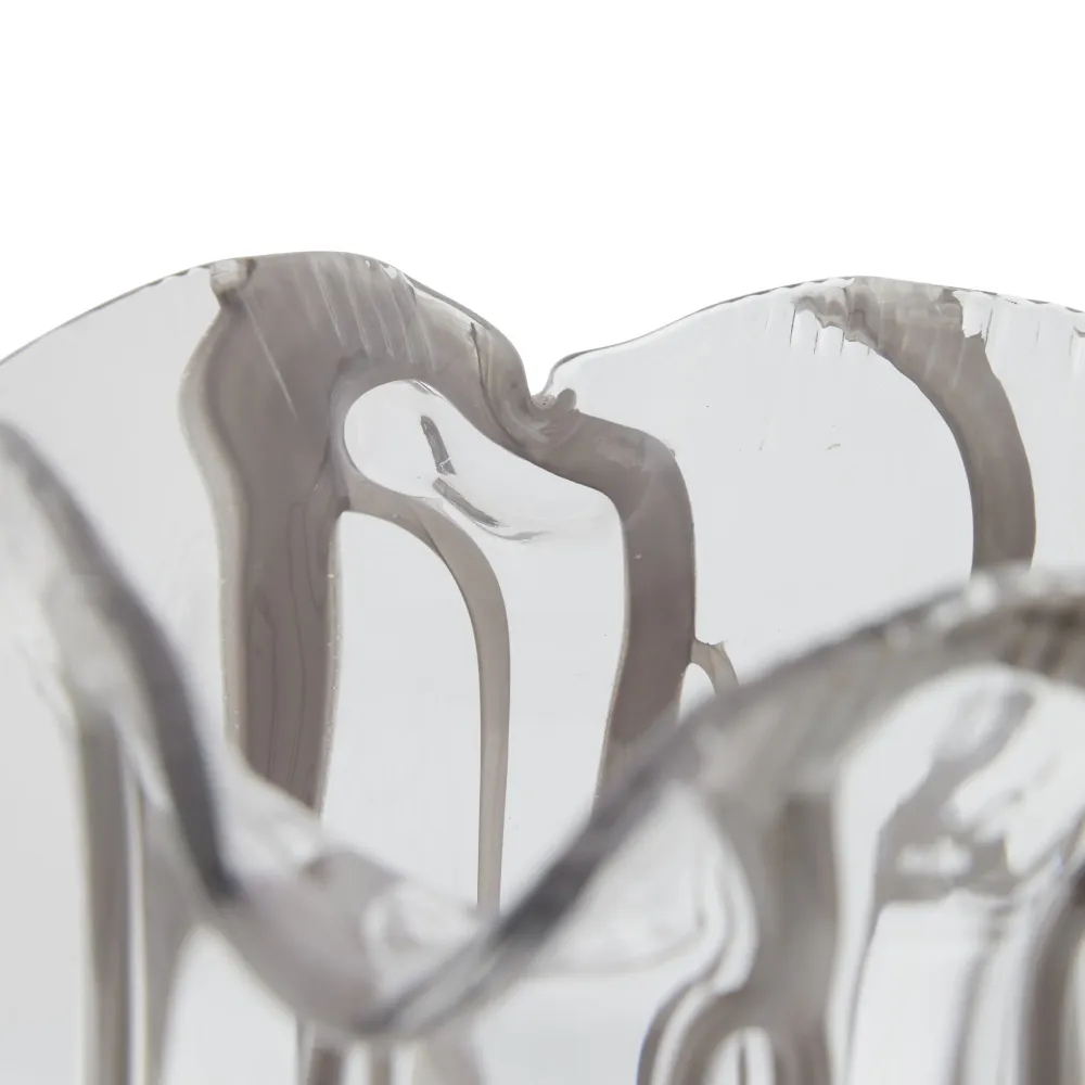 Alberta vas H40 cm. sheer Brushed Nickel