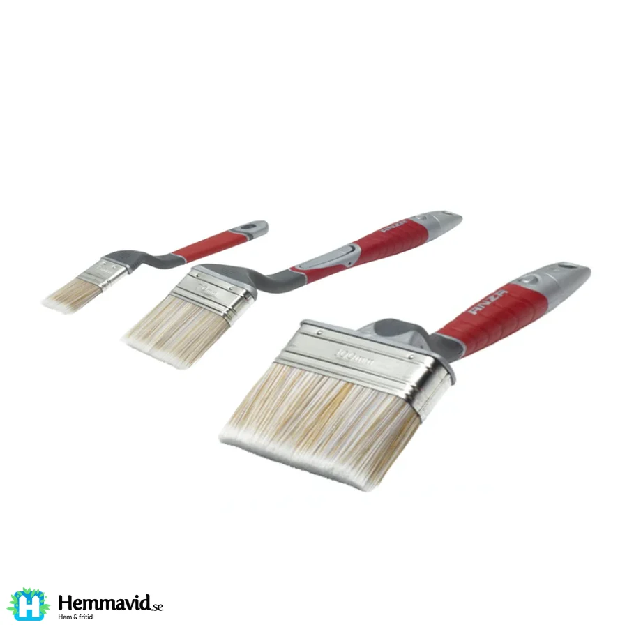ANZA Privileged Fasadpenselset - 3 delar Set = 50mm + 70mm +100mm