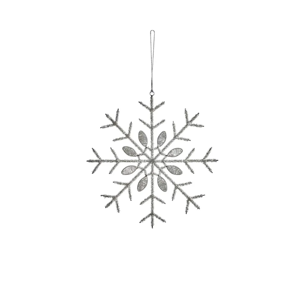 Augusta ornament H25 cm. metallgrå Electricians