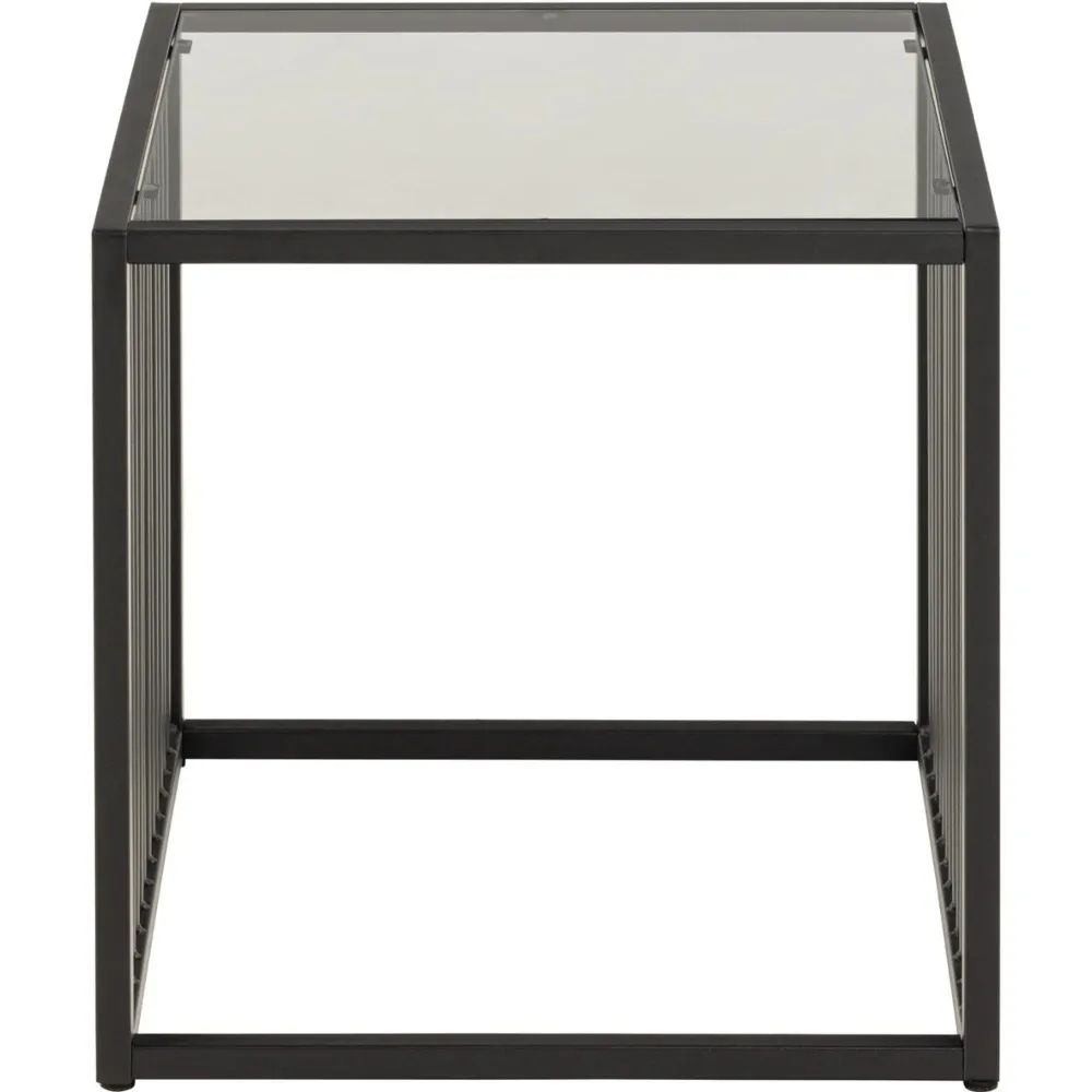 Auxerre Sidobord 40x40x40 cm Härdat glas