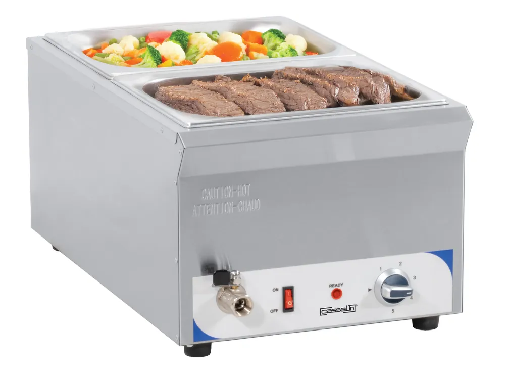 Bain-marie med avloppskran GN 1/1 - 150 mm