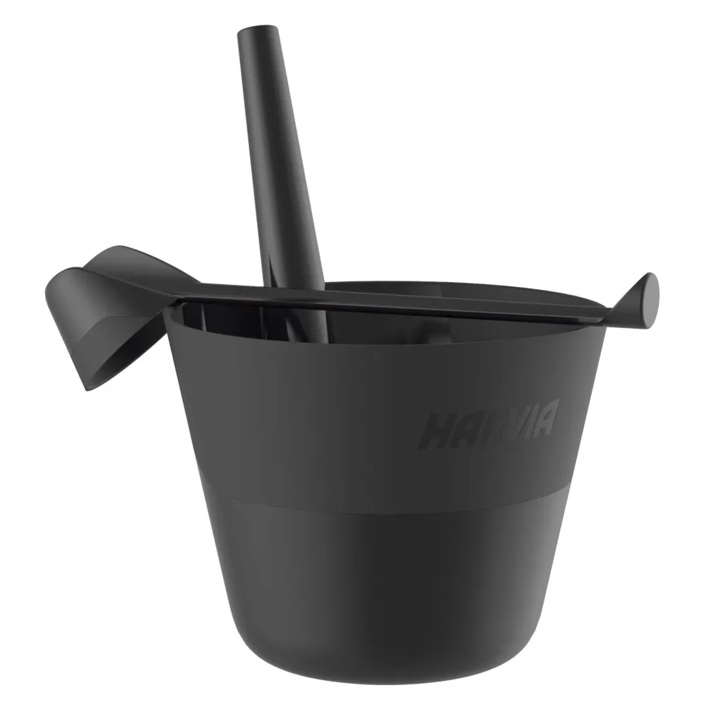 Bastustäva med Bastuskopa Harvia Click Plast Onyx 7 L