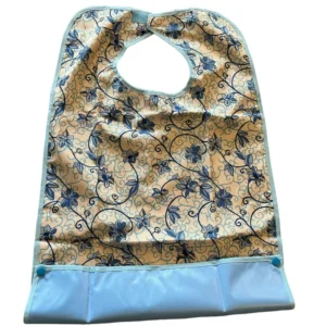 Bestick med kardborrstängning - lätt att rengöra (65x45). 4 olika färger Beige med azure blomma