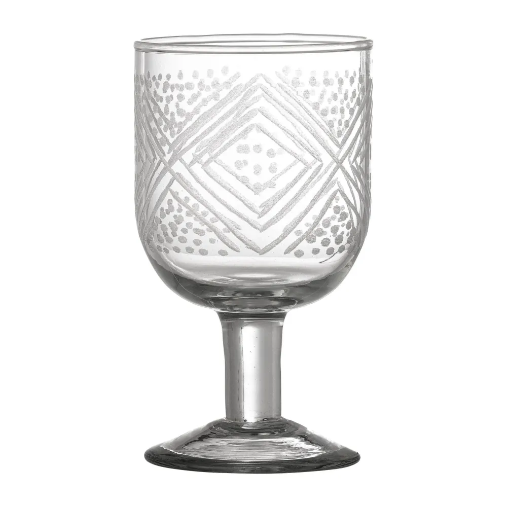 Bloomingville Kiyomi Vinglas Tydlig Återvunnet Glas 230 ml