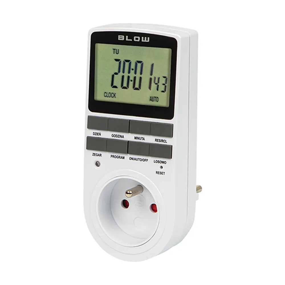 Blow electronic timer programmer, LCD-display, noggrannhet +/- 1 minut per månad, 16 olika funktionskombinationer, 72-016#