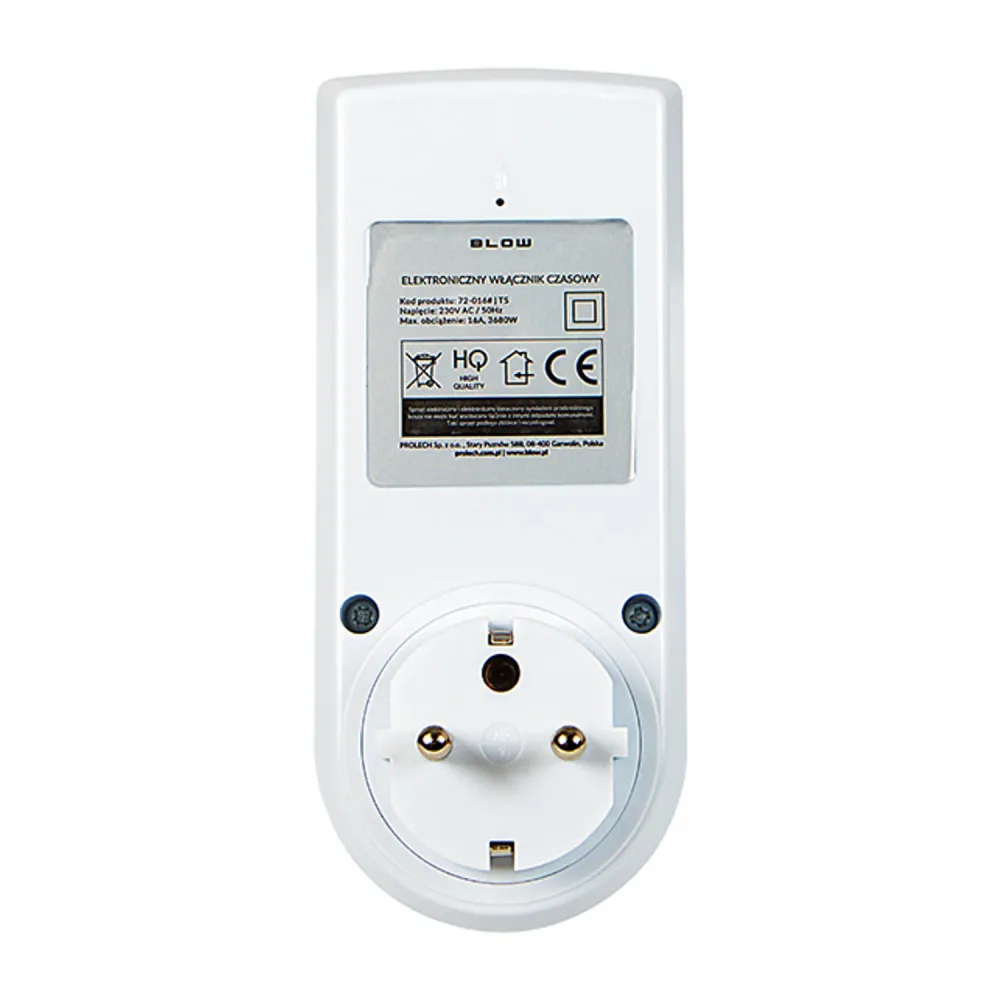 Blow electronic timer programmer, LCD-display, noggrannhet +/- 1 minut per månad, 16 olika funktionskombinationer, 72-016#