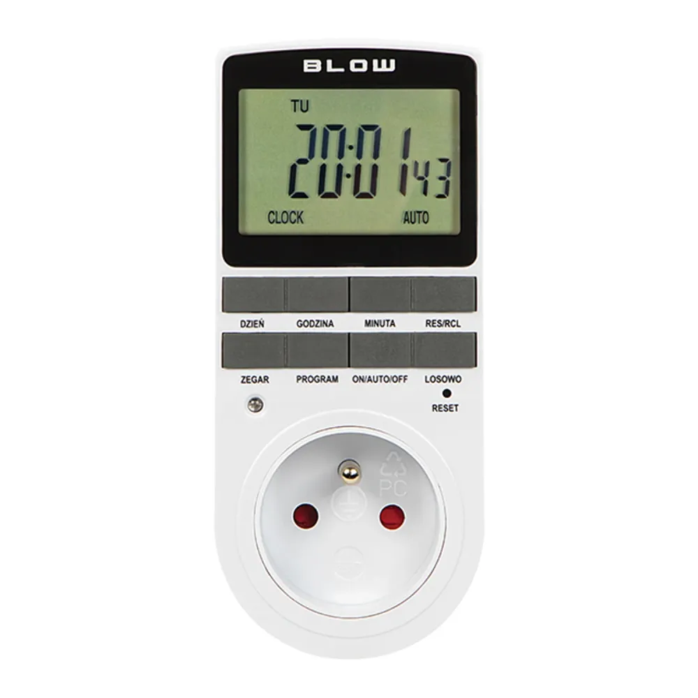 Blow electronic timer programmer, LCD-display, noggrannhet +/- 1 minut per månad, 16 olika funktionskombinationer, 72-016#