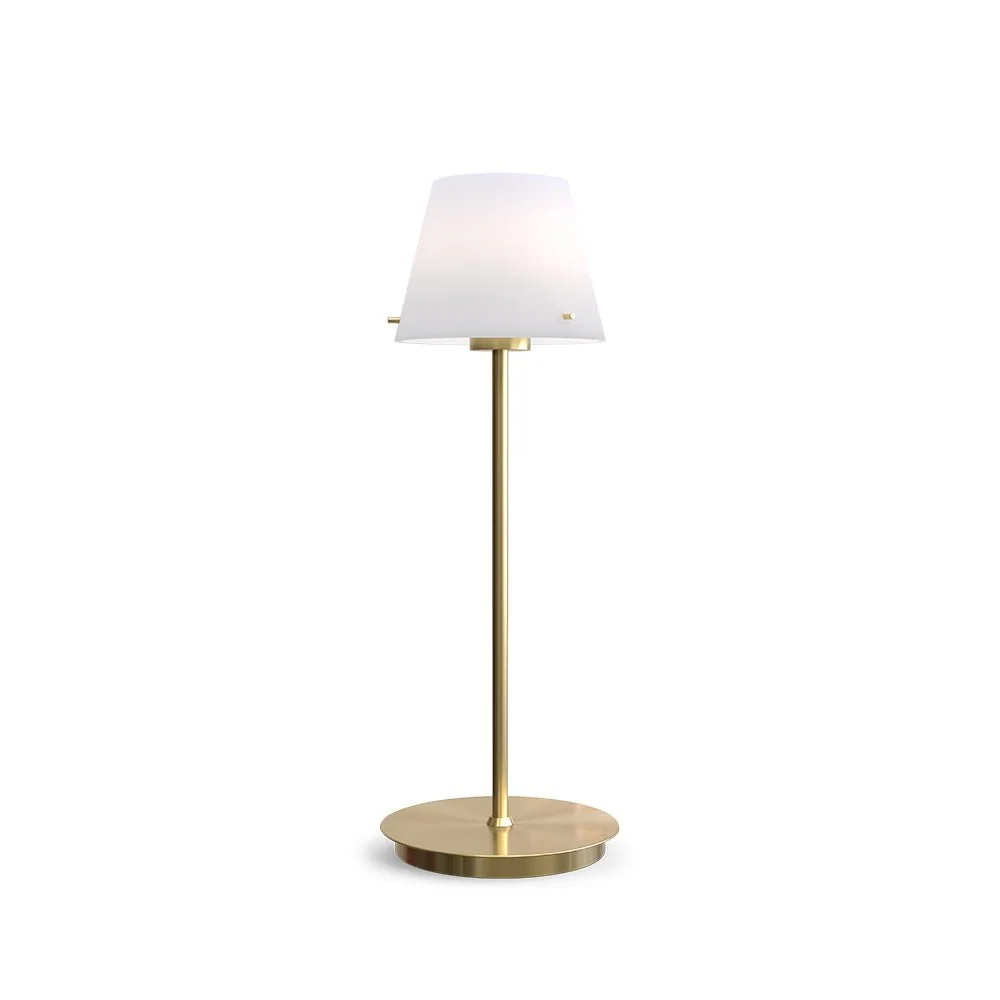 Bordslampa Gil satin brass | Variable Speed | Overload Protection