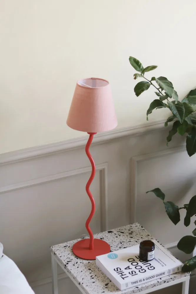 Bordslampfot Twist 50 Coral
