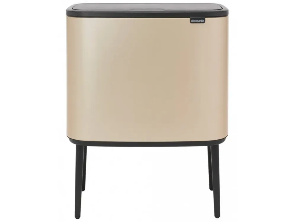 Brabantia Soptunna med trycklock BO 11 + 23 l, champagne