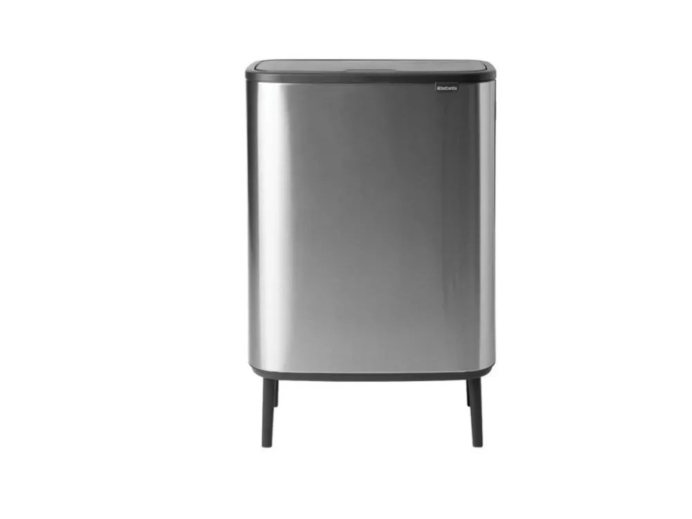 Brabantia Soptunna med trycklock BO HI 60 l, matte stål
