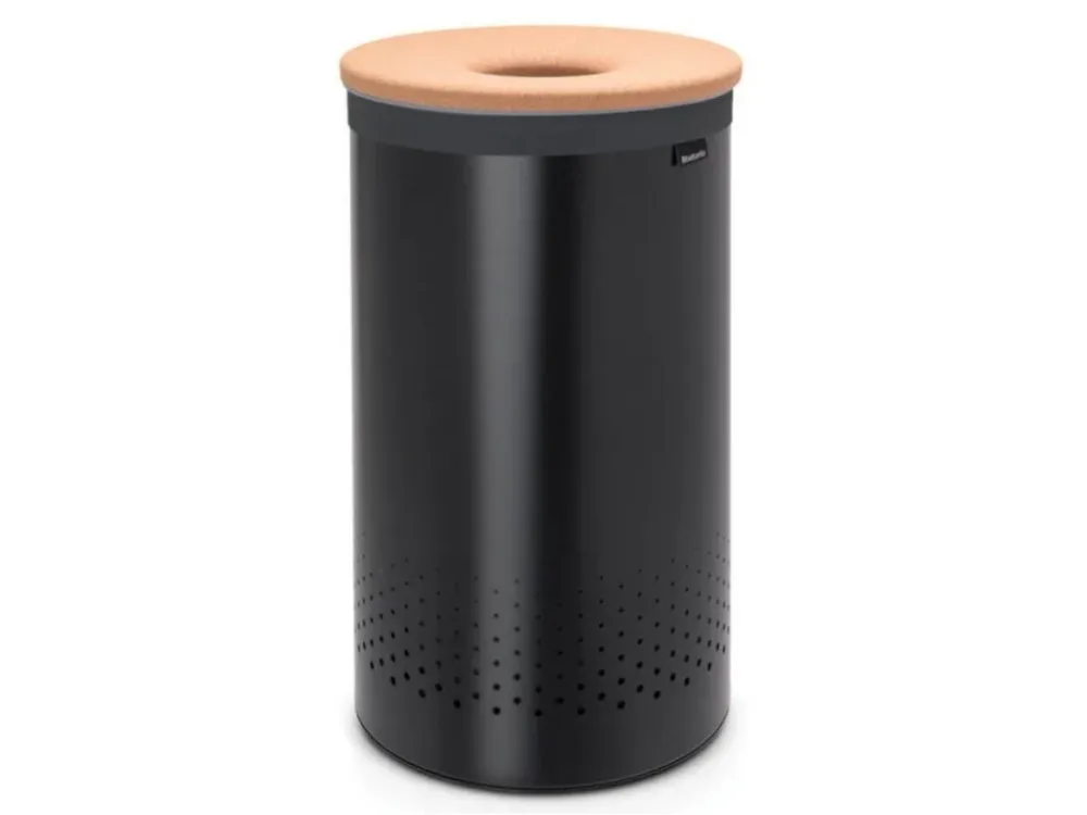 Brabantia Tvätttunna 60 l, med korklock, midnight