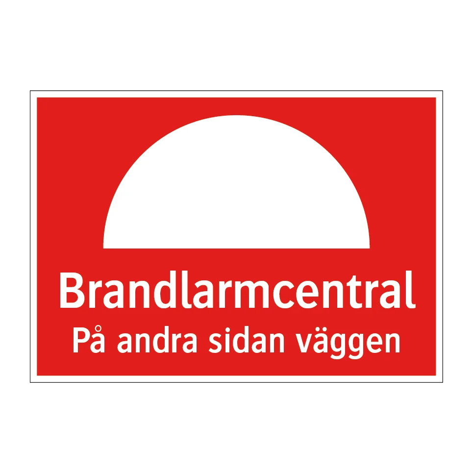 Brandlarmcentral på andra sidan väggen 297x210mm