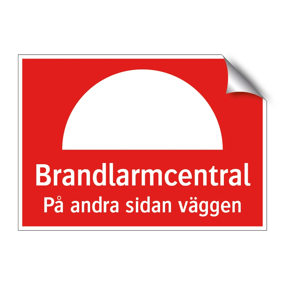 Brandlarmcentral på andra sidan väggen 297x210mm