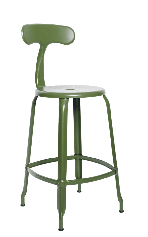 Chaises Nicolle steel höjd 65 cm Metal