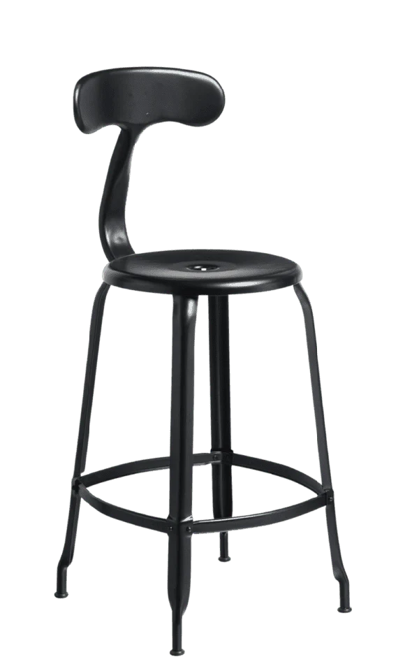 Chaises Nicolle steel höjd 65 cm Metal
