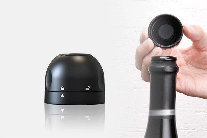 Champagne- och vinkork 1-, 2- eller fyra-pack Black