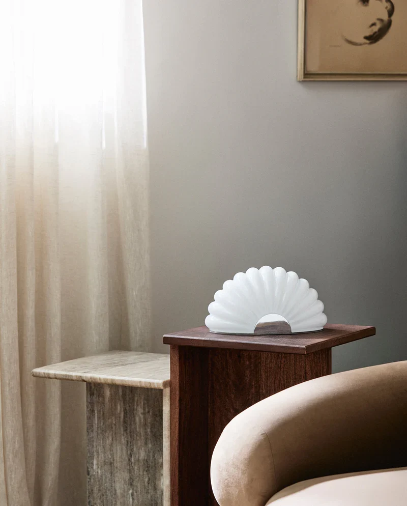 CHIA lamp w. blank metall finish