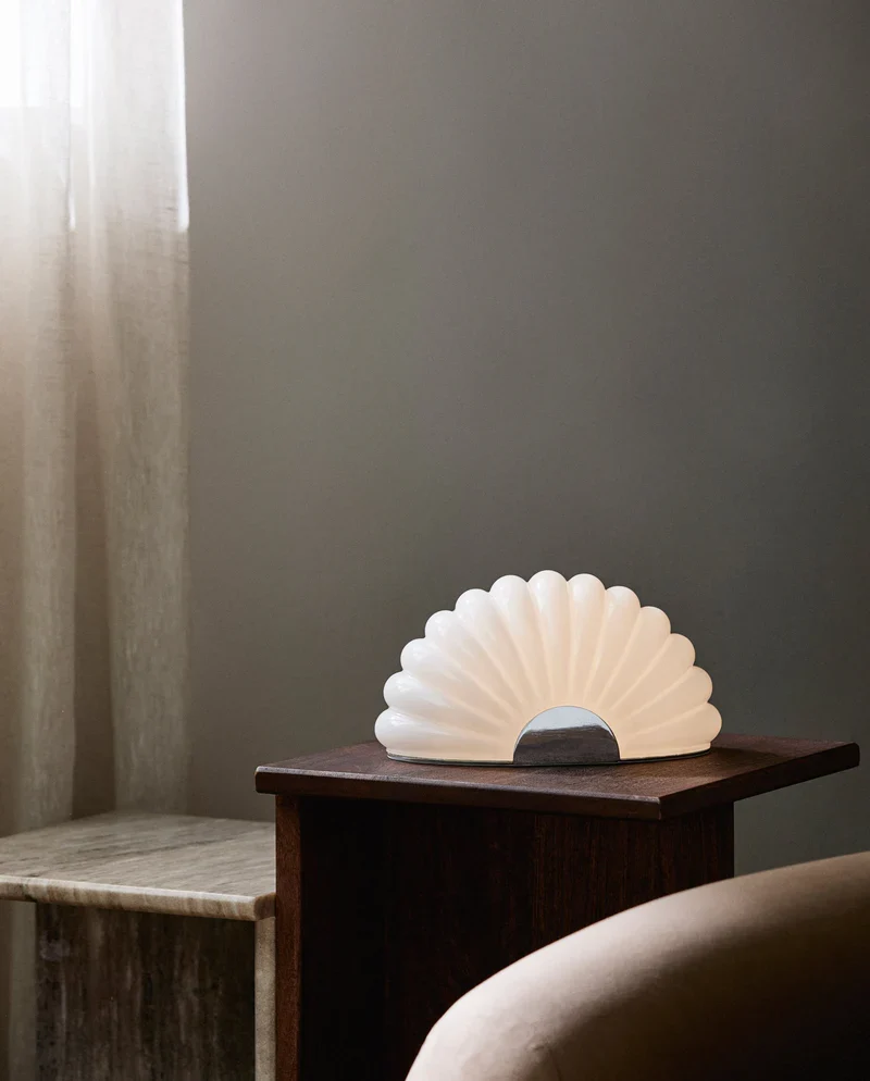 CHIA lamp w. blank metall finish