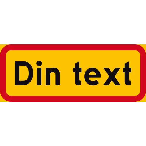 Citron tilläggstavla med egen text 400x200