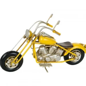 Dekoration Metalldekoration Motorcykel Citron 20x7x13 cm