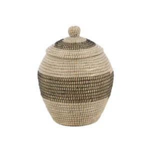 Dekorationskorg Venture Home Chennai Naturstrån Rund 33 cm