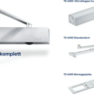Dörrstängare TS 4000 Kpl metallgrå