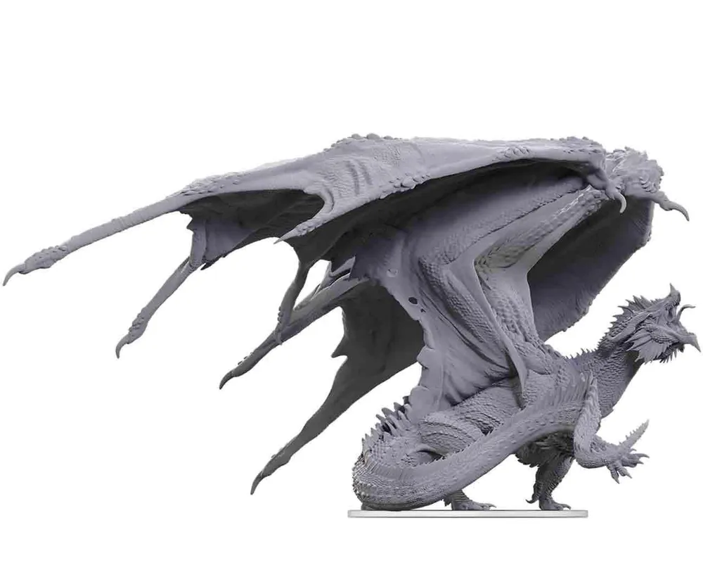 Dungeons & Dragons - Nolzur's Marvelous Miniatures - Adult Ruby Dragon Tyrant Made USA