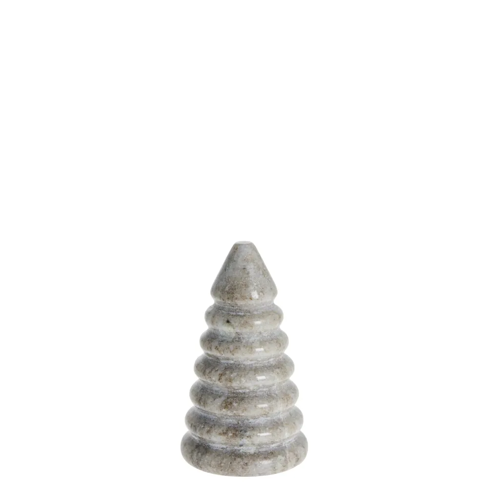 Elinne dekoration H9,5 cm. mørk sand Brushed Nickel