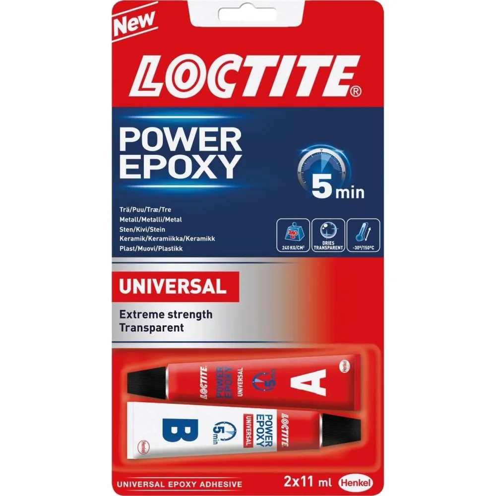 Epoxylim 2 x 11 ml Universal 5 minuter Loctite