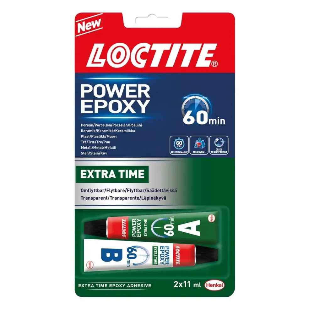 Epoxylim 2 x 11 ml Universal 60 minuter Loctite