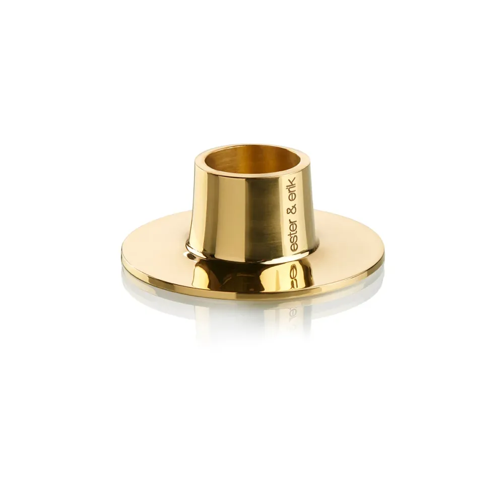 ESTER & ERIK LJUSSTAKE 2 st MEDIUM GILDED SHINY