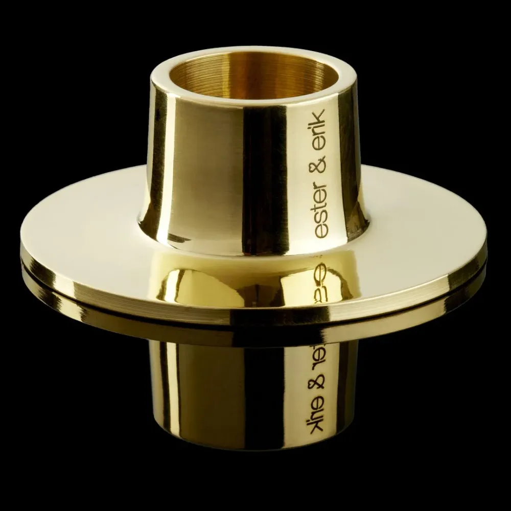 ESTER & ERIK LJUSSTAKE 2 st MEDIUM GILDED SHINY