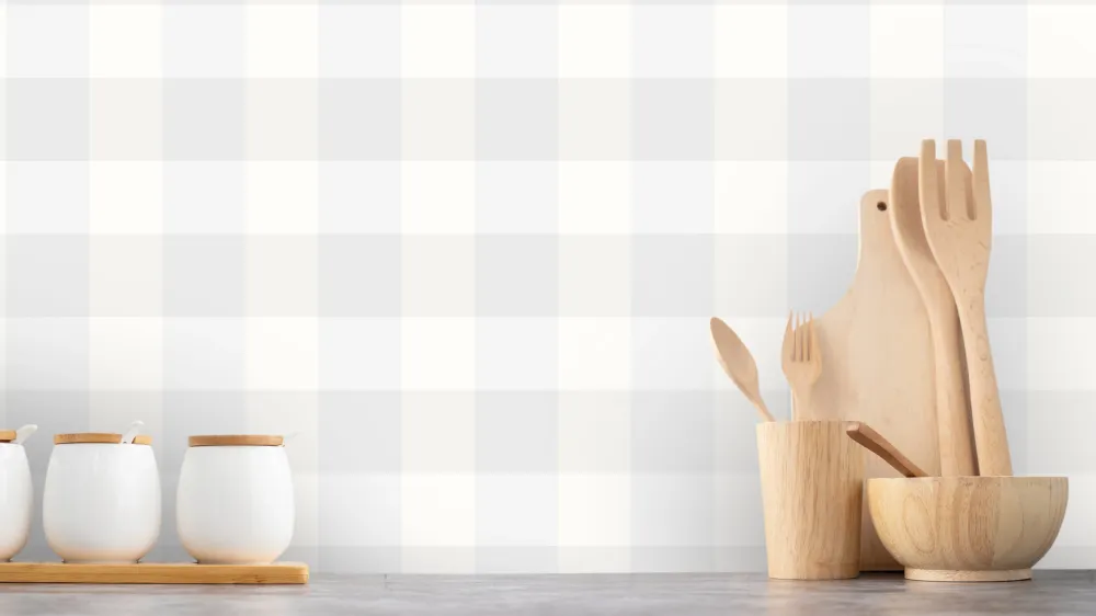 Gingham - Pearl - 20V