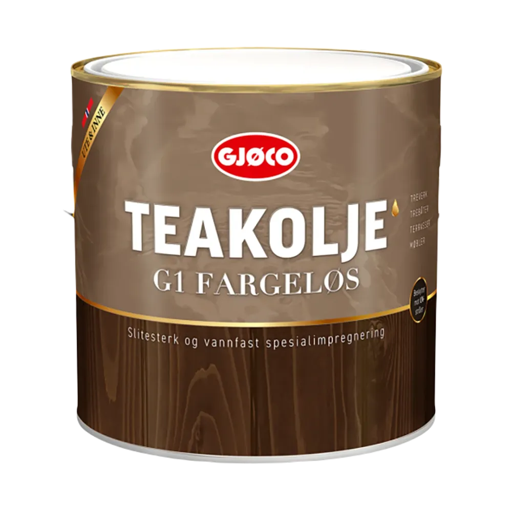 Gjøco Teakolje Matte G1 Båt- och träimpregnering